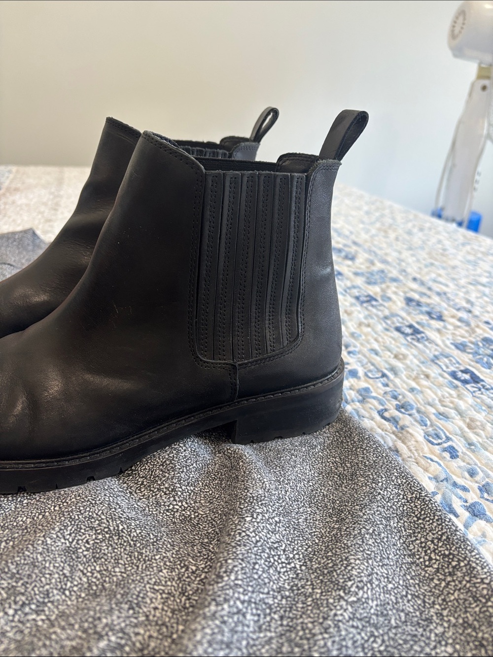 Women’s Black Leather Steve Madden Boots